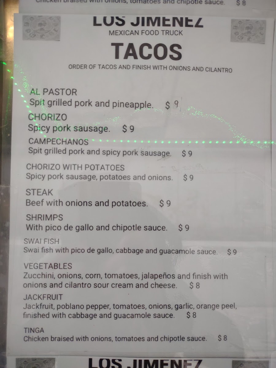 Los Jimenez Mexican Food Truck Photo Menu 10
