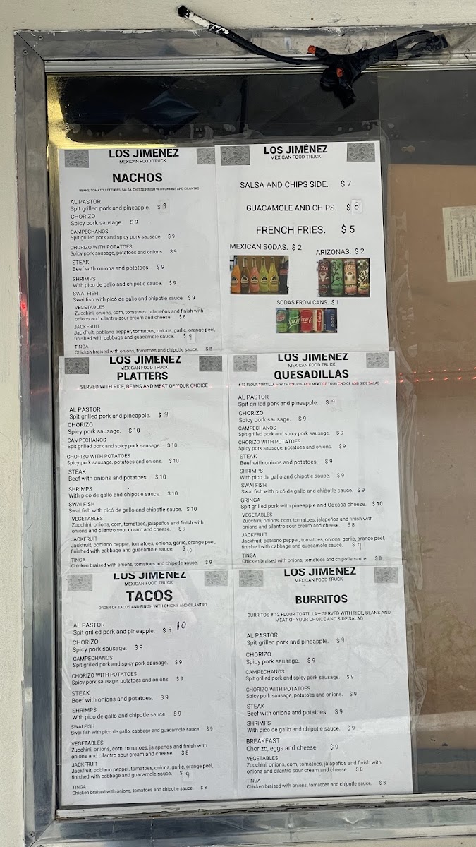 Los Jimenez Mexican Food Truck Photo Menu 4