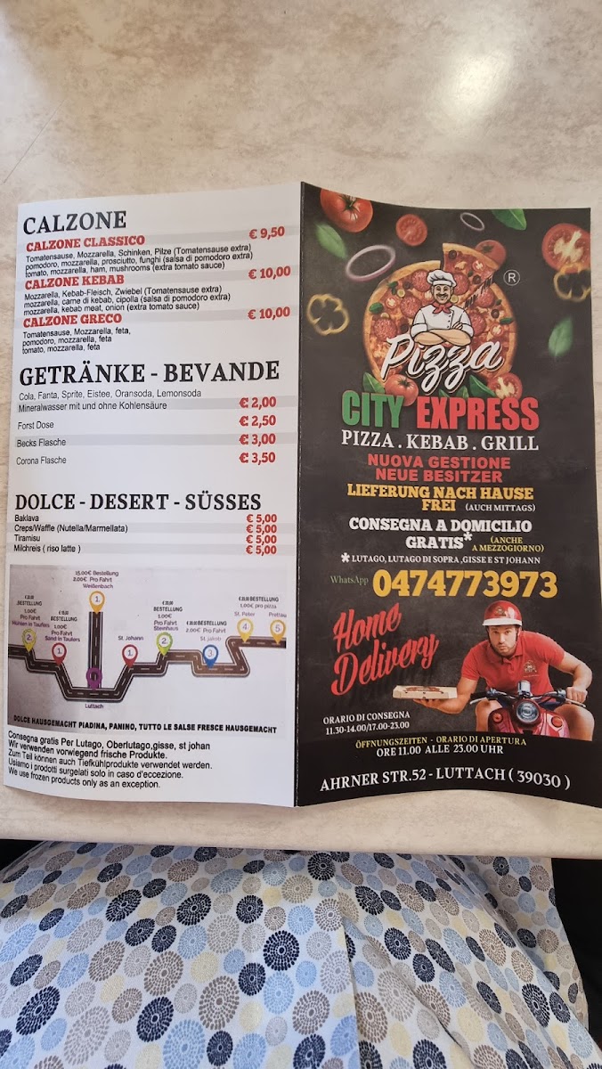 Pizza Express Ahrntal D.K Photo Menu 2