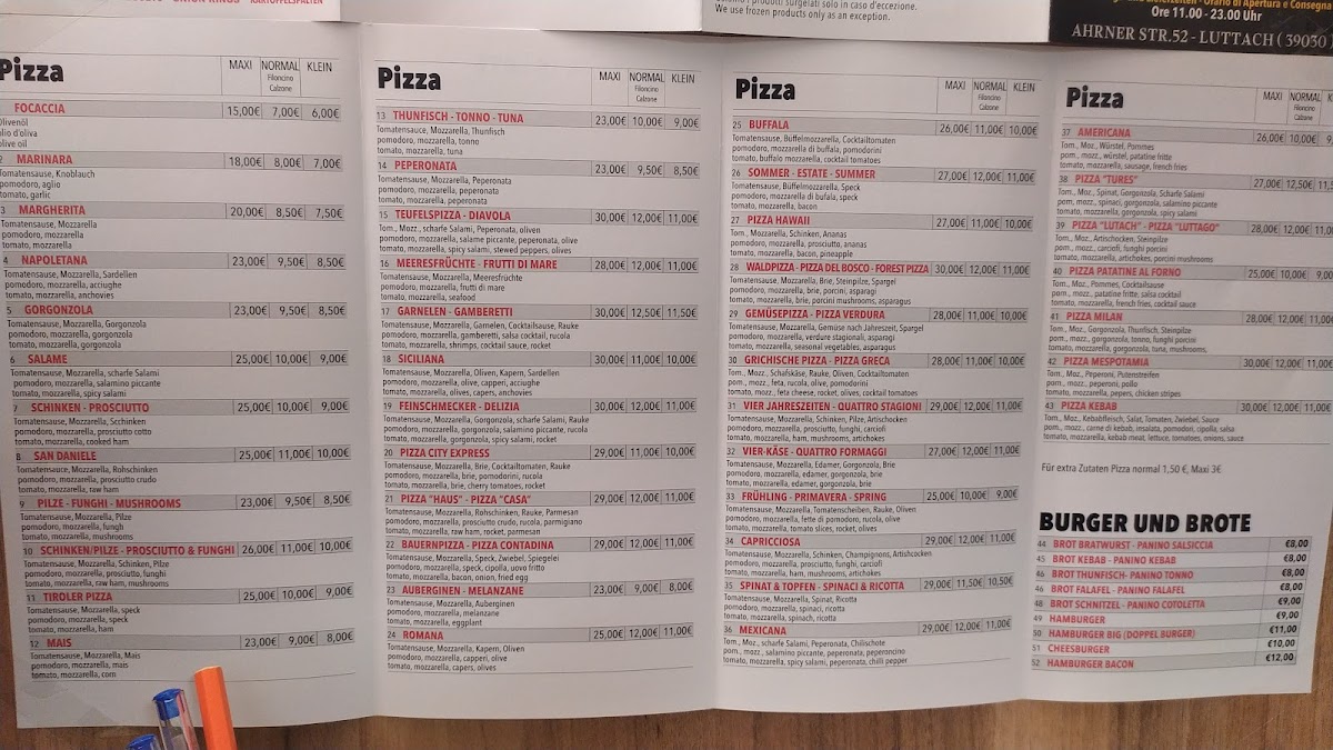 Pizza Express Ahrntal D.K Photo Menu 4