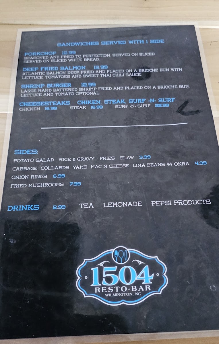 1504 Resto-Bar Photo Menu 2