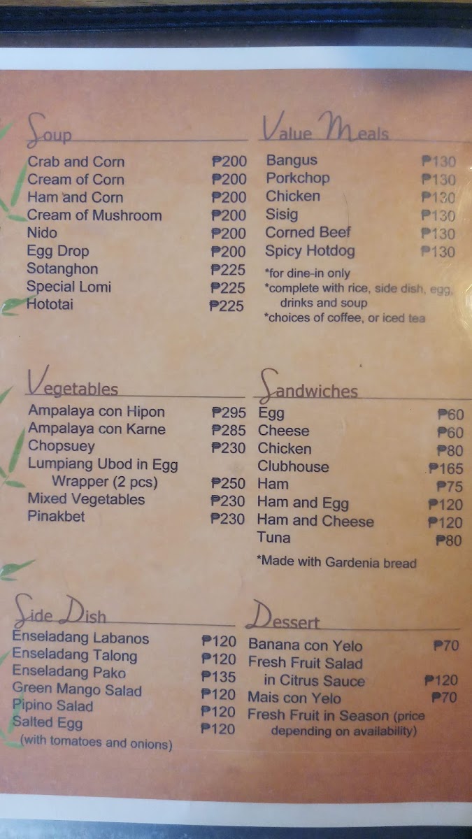 Laong Laan Bar and Restaurant Photo Menu 8