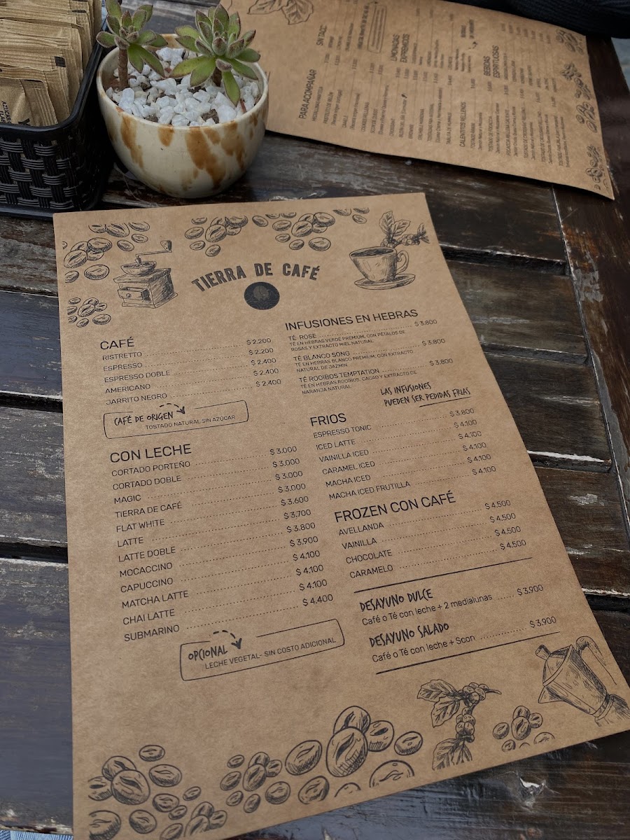 Tierra de Café Photo Menu 3