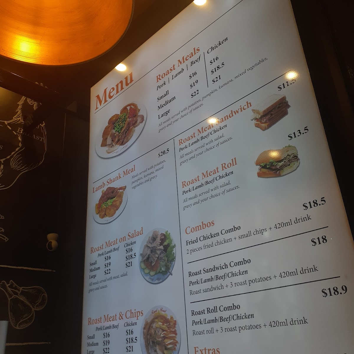 Royal Roast Photo Menu 1
