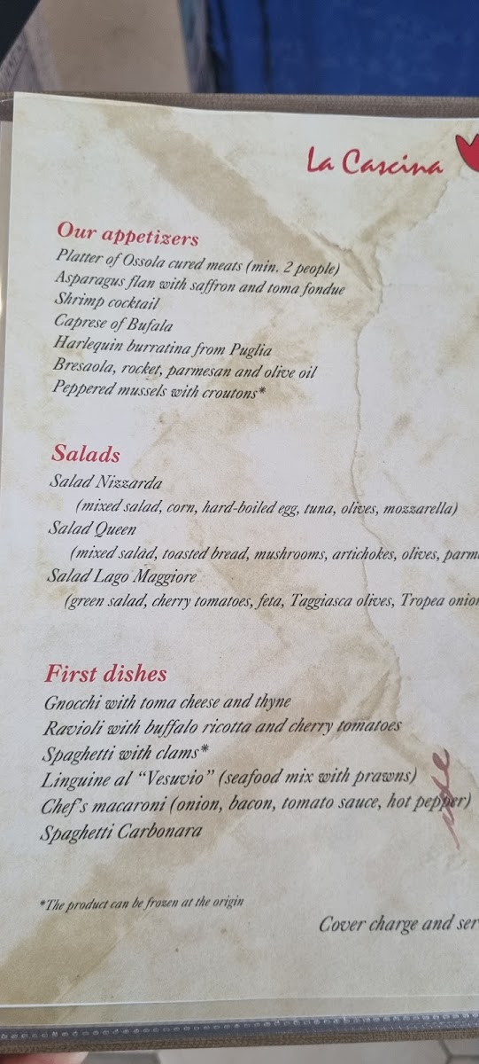 Ristorante La Cascina Photo Menu 3