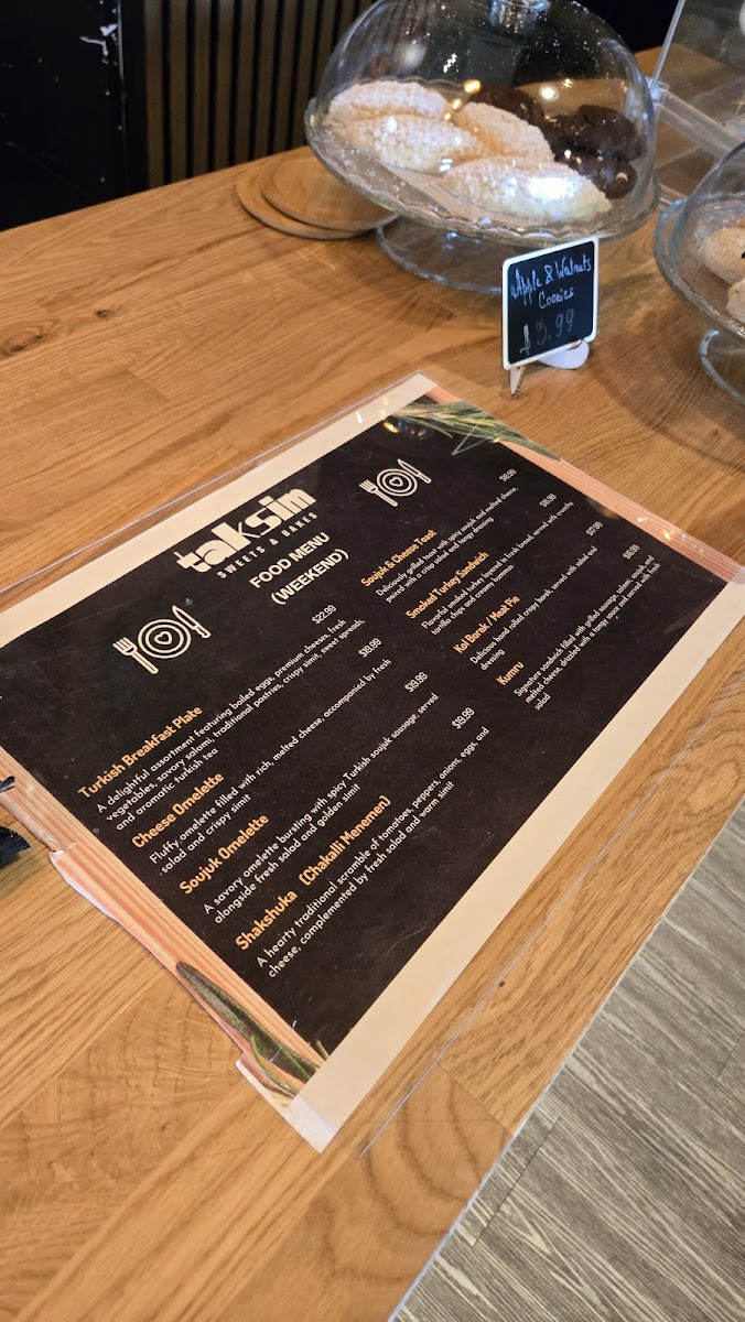 TAKSIM Sweets & Bakes Photo Menu 2