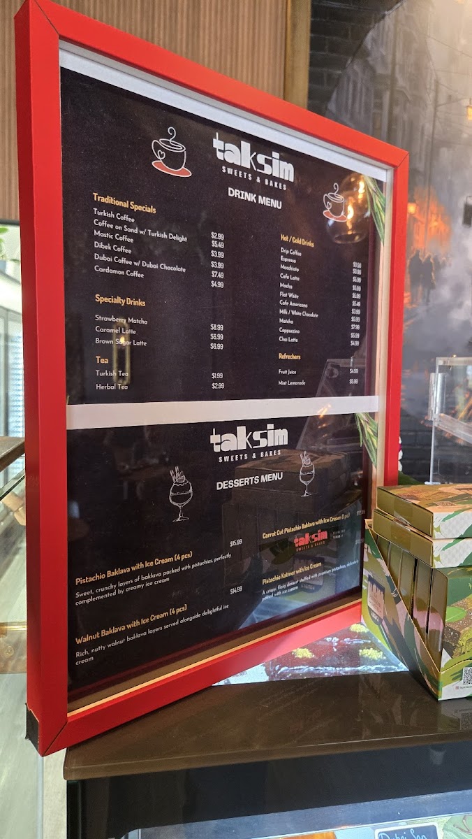 TAKSIM Sweets & Bakes Photo Menu 3