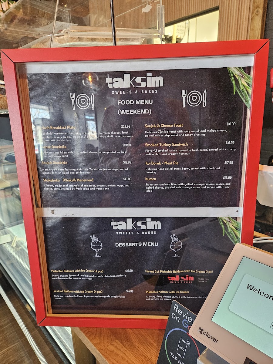 TAKSIM Sweets & Bakes Photo Menu 7