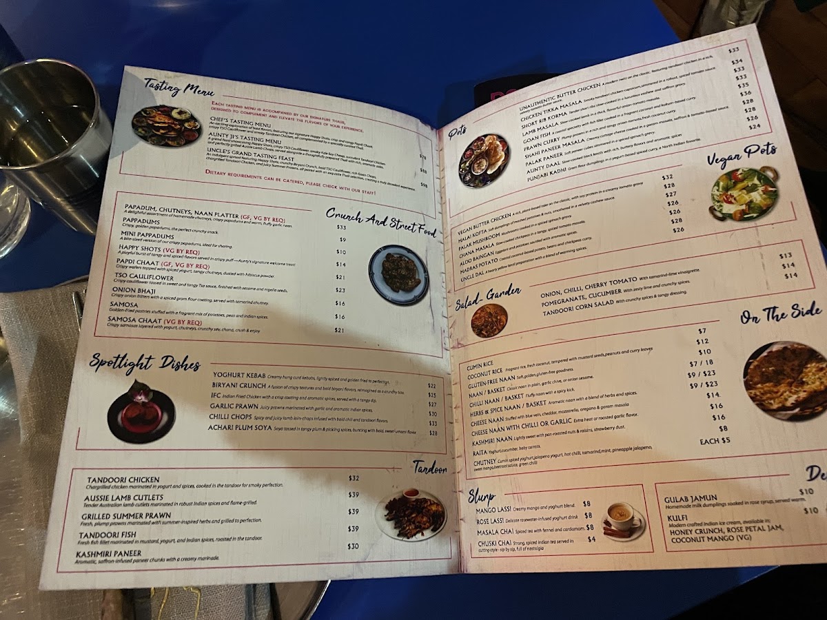 Don't Tell Aunty Photo Menu 1