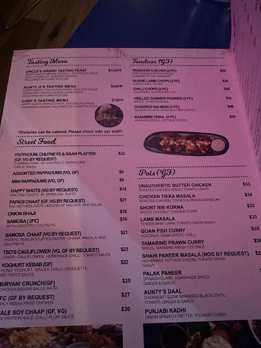 Don't Tell Aunty Photo Menu 10