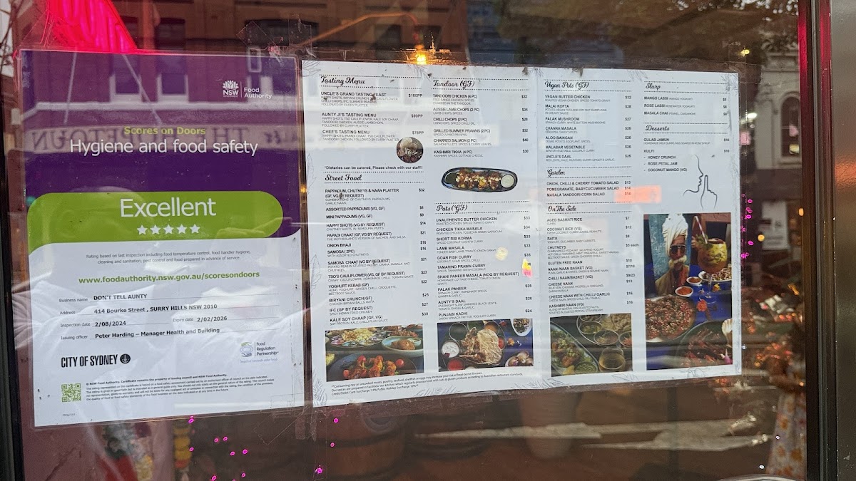 Don't Tell Aunty Photo Menu 9