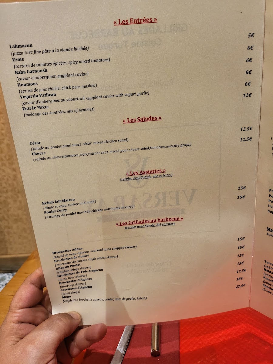 Versaray restaurant Photo Menu 10
