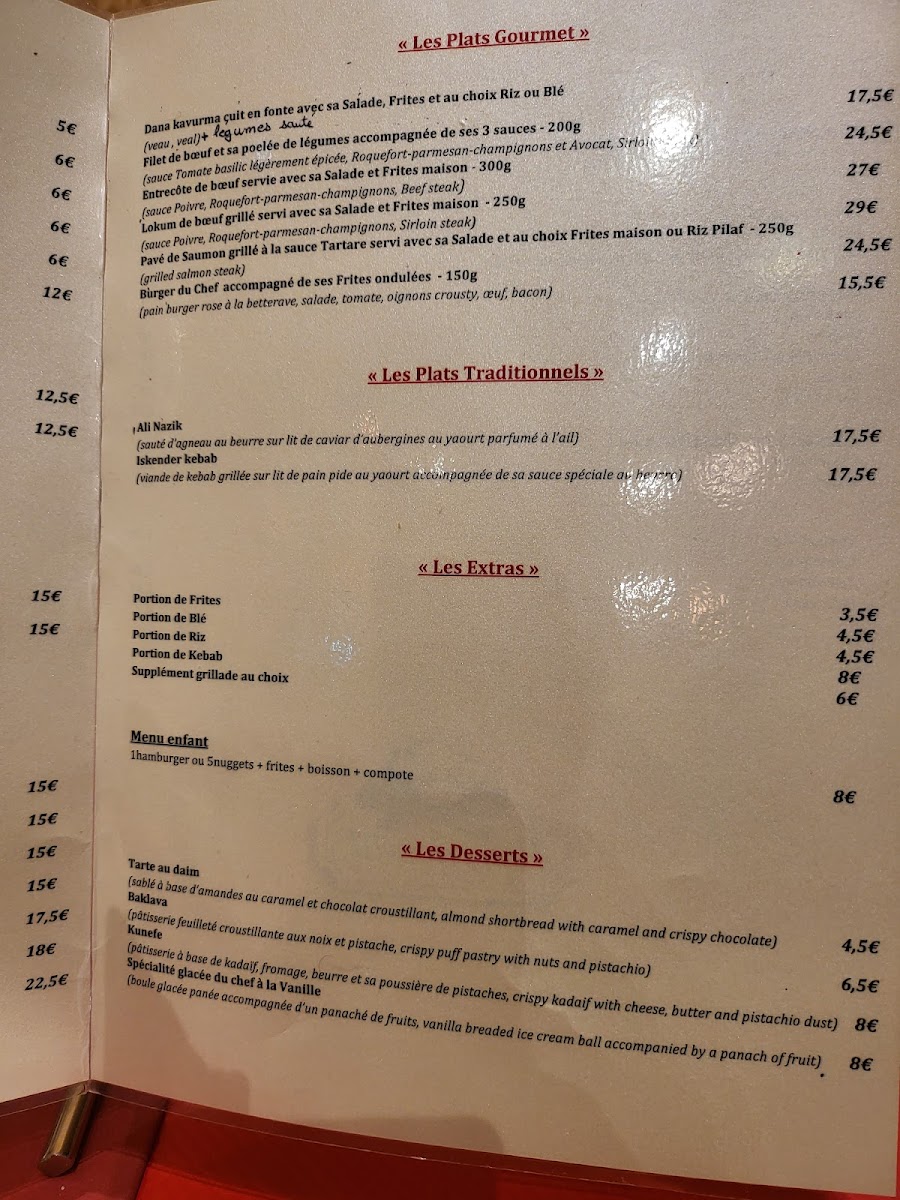 Versaray restaurant Photo Menu 2