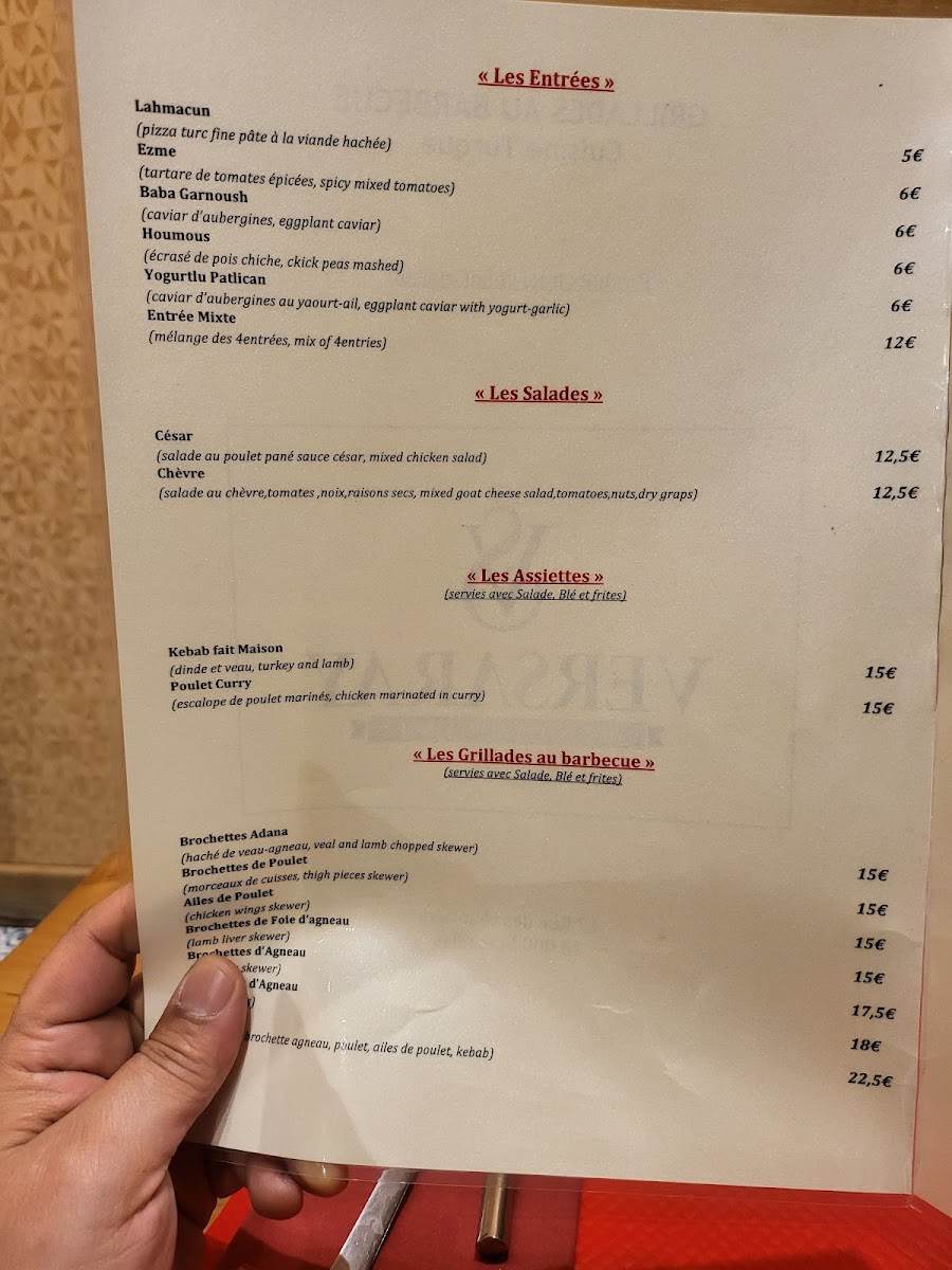 Versaray restaurant Photo Menu 6