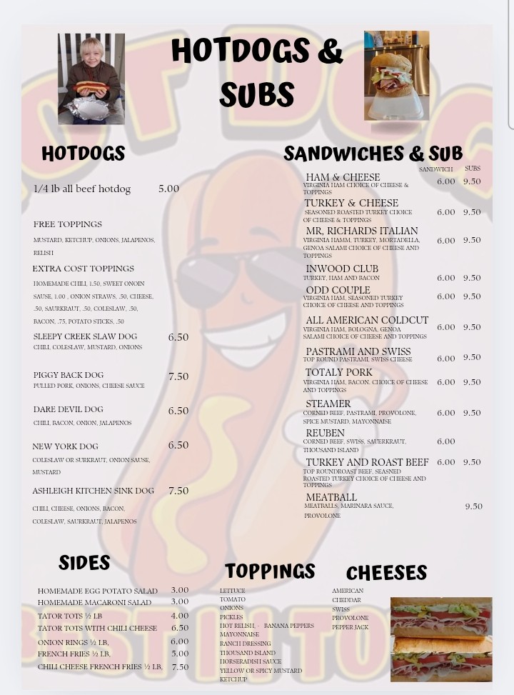 Mr.Richards hot dogs and soft serve ice cream Photo Menu 1