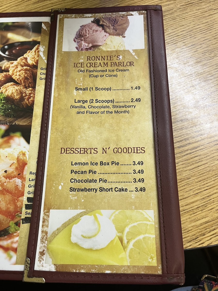 Ronnie's Steak N Grill Photo Menu 1