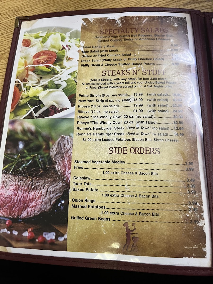 Ronnie's Steak N Grill Photo Menu 2
