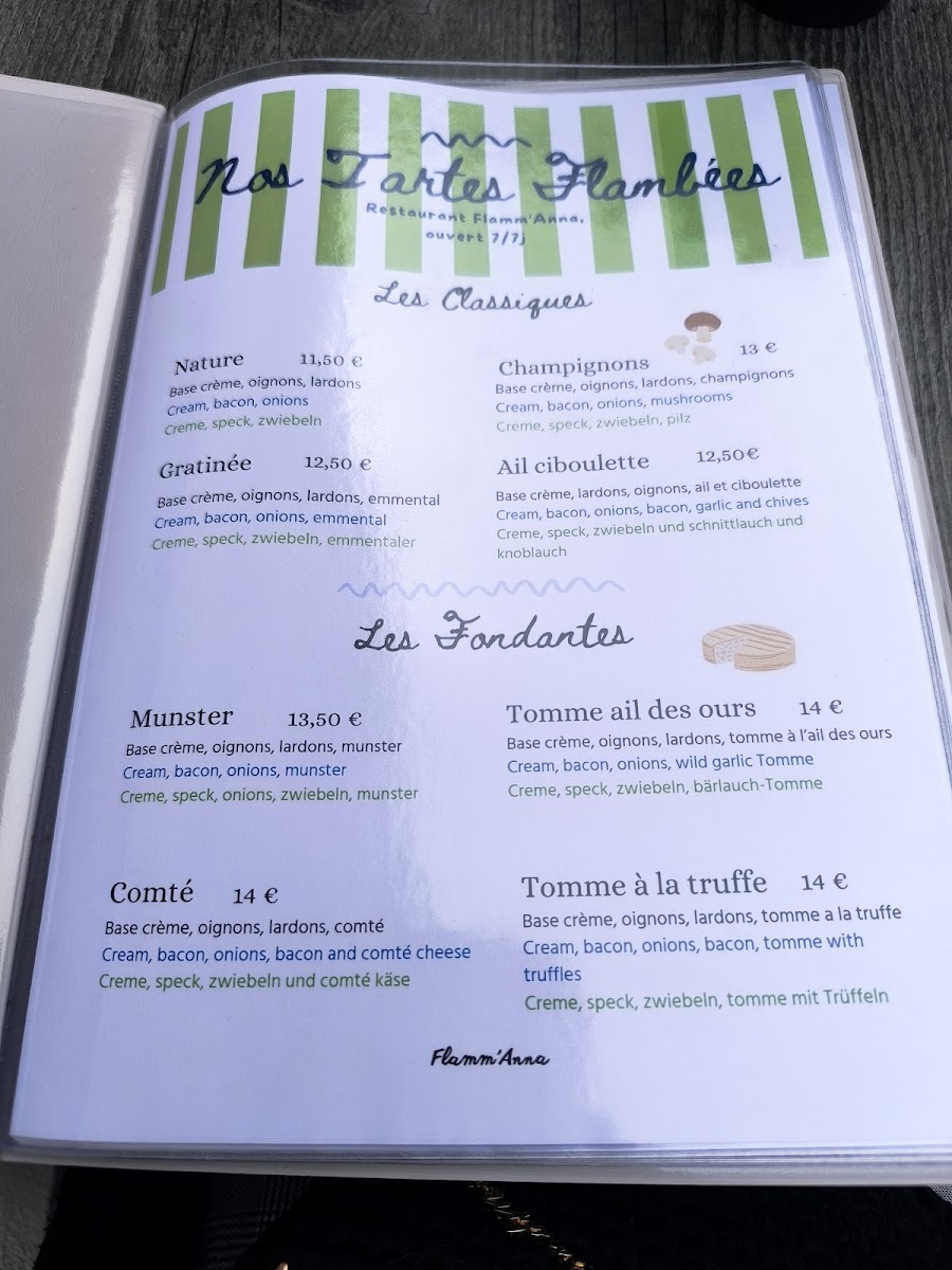 Flamm’Anna Photo Menu 2