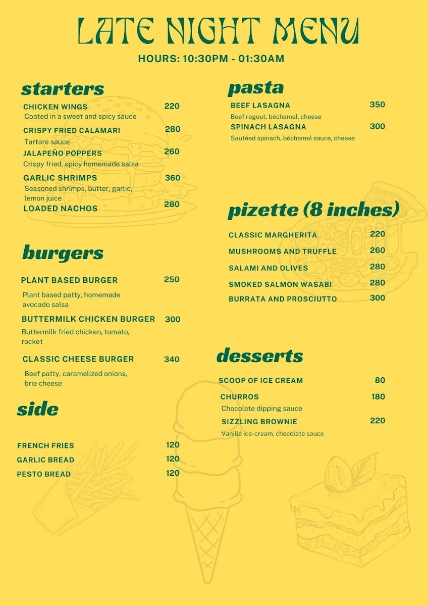 The Urban Deck Bistro & Bar Photo Menu 2