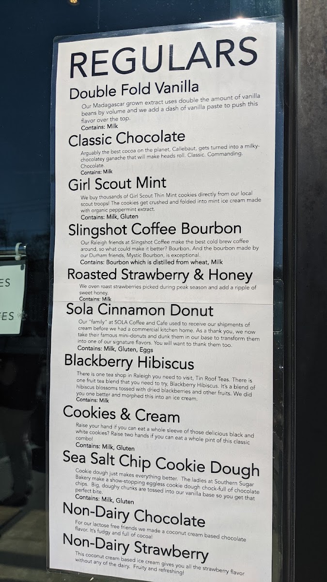 Two Roosters Ice Cream Photo Menu 8