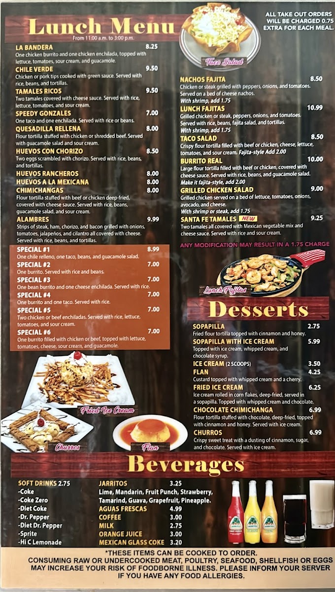 El Jardin Mexican Restaurant Photo Menu 2