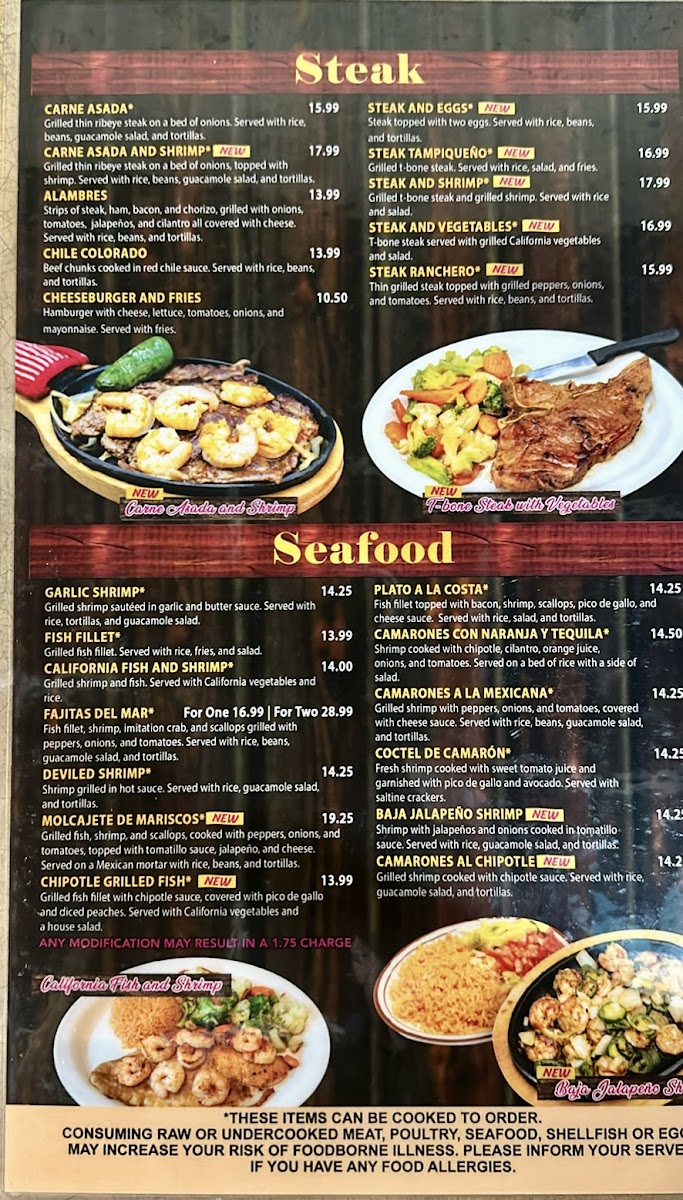 El Jardin Mexican Restaurant Photo Menu 5