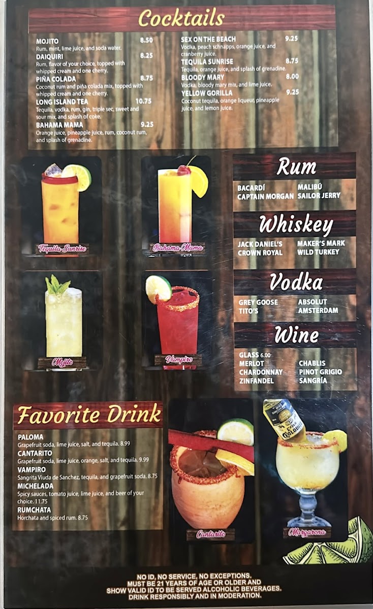 El Jardin Mexican Restaurant Photo Menu 8