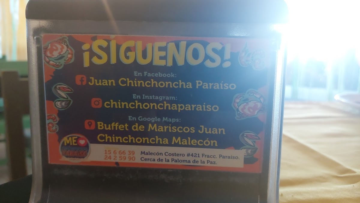 Buffet de Mariscos Juan Chinchoncha - Paraíso Photo Menu 2