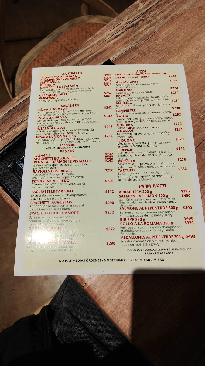 Ragazzi Bistro Photo Menu 1