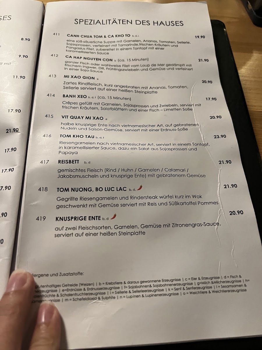 An Nam Restaurant Photo Menu 10