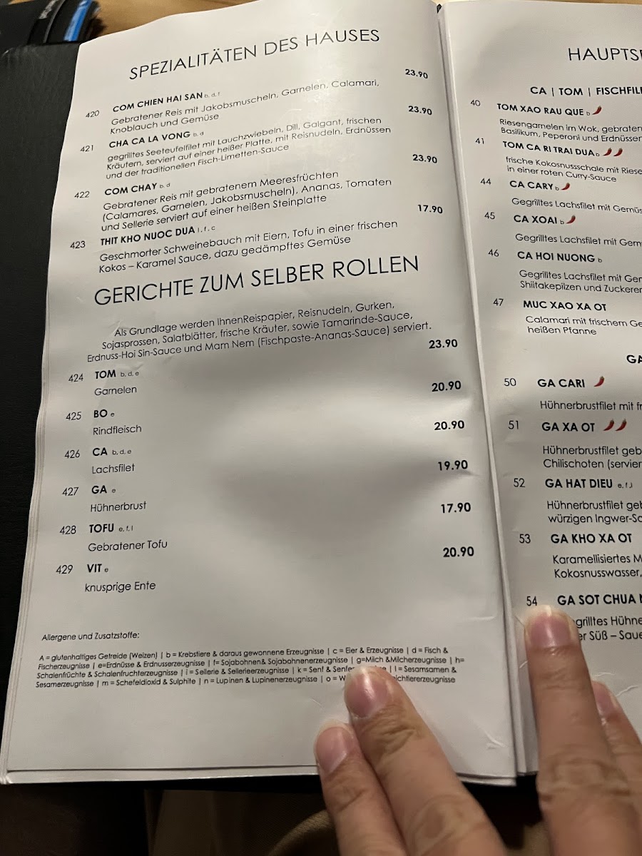 An Nam Restaurant Photo Menu 8