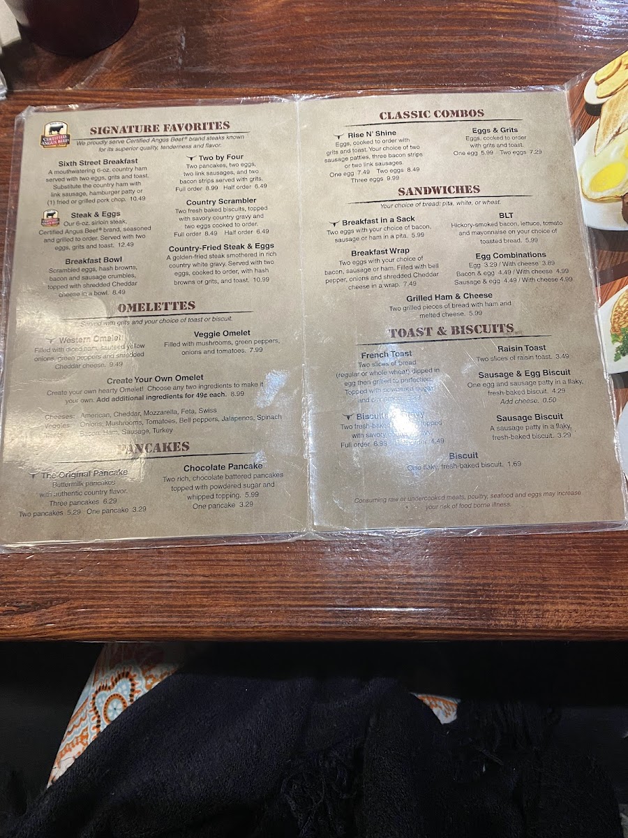 Sixth Street Steakhouse Photo Menu 3