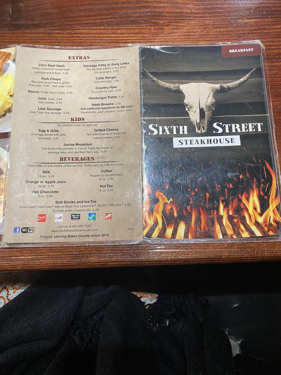 Sixth Street Steakhouse Photo Menu 6