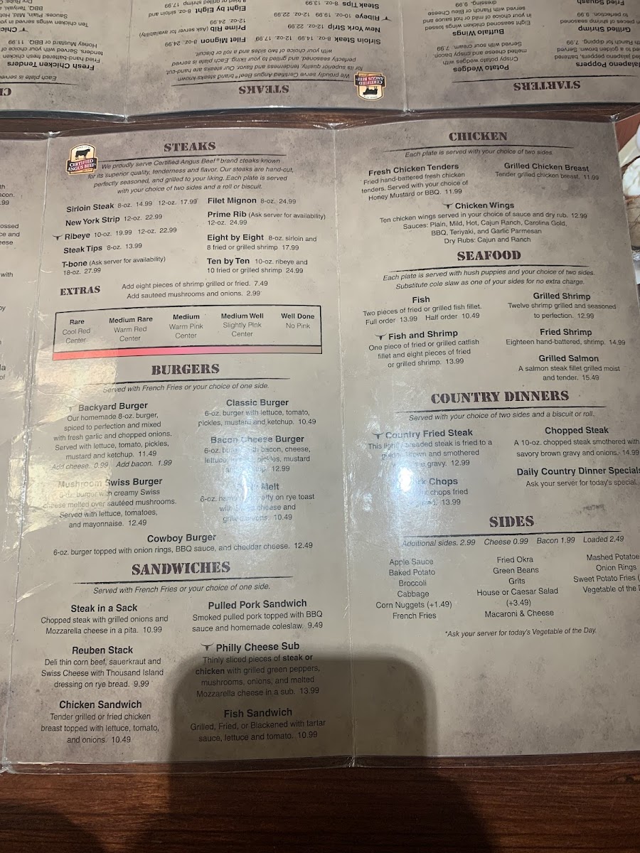 Sixth Street Steakhouse Photo Menu 7