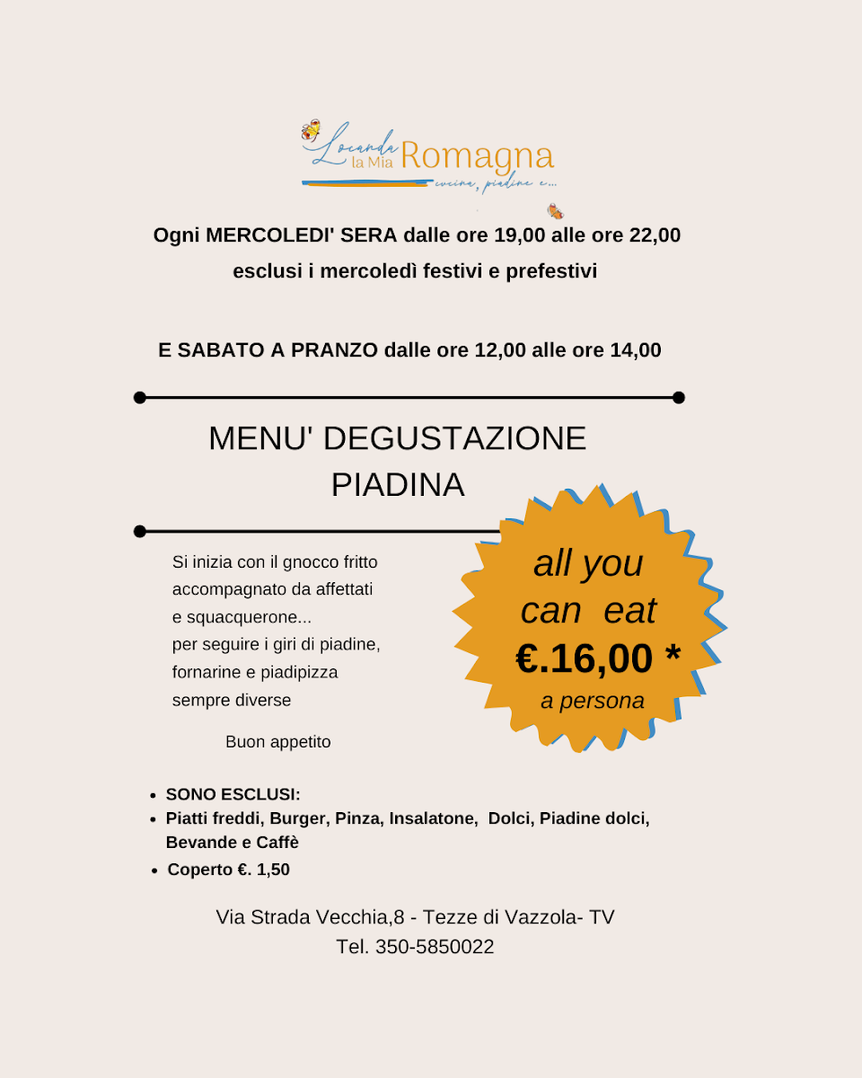 La mia Romagna Photo Menu 1