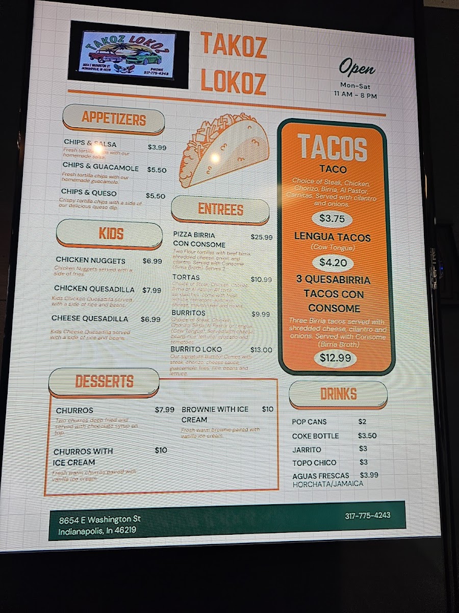 Takoz Lokoz Photo Menu 1