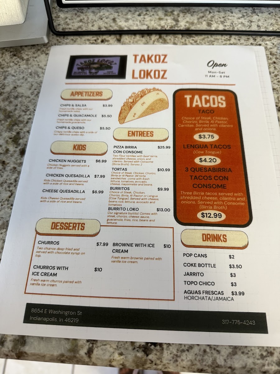 Takoz Lokoz Photo Menu 2