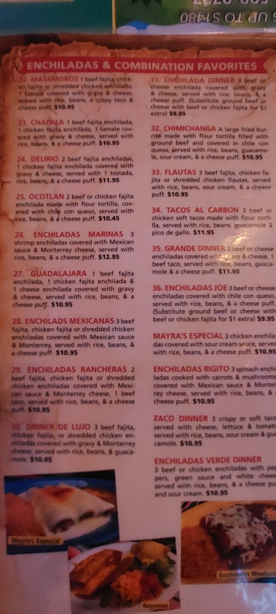 Rancho Grande Mexican Photo Menu 1