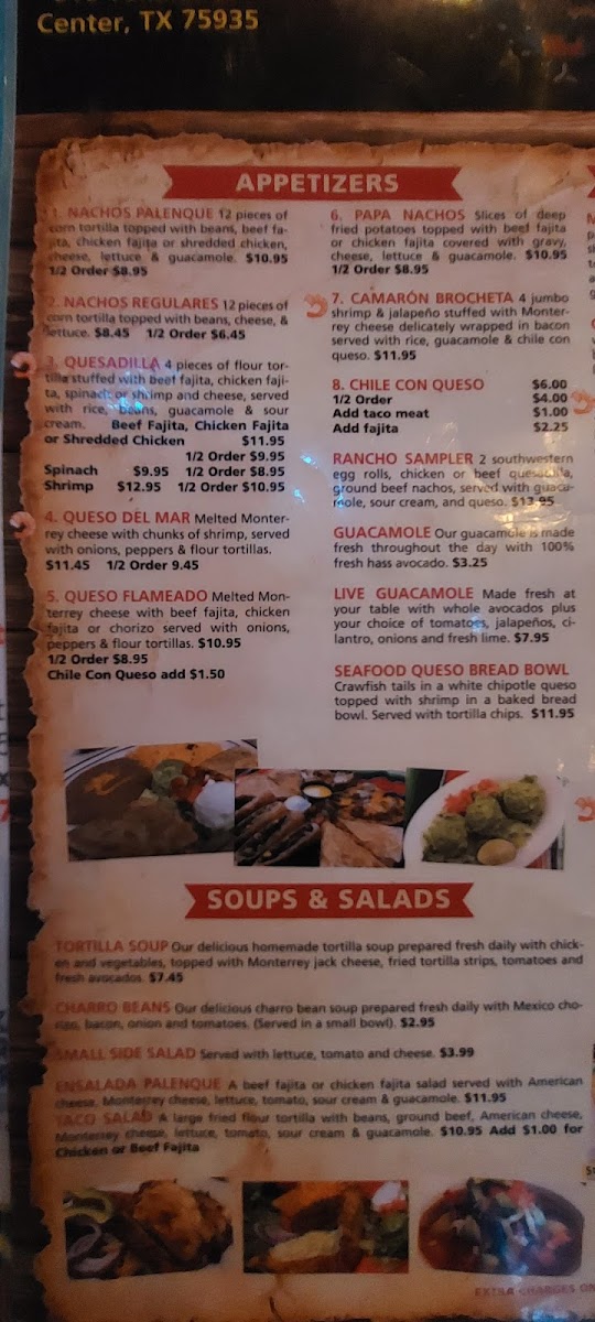 Rancho Grande Mexican Photo Menu 3