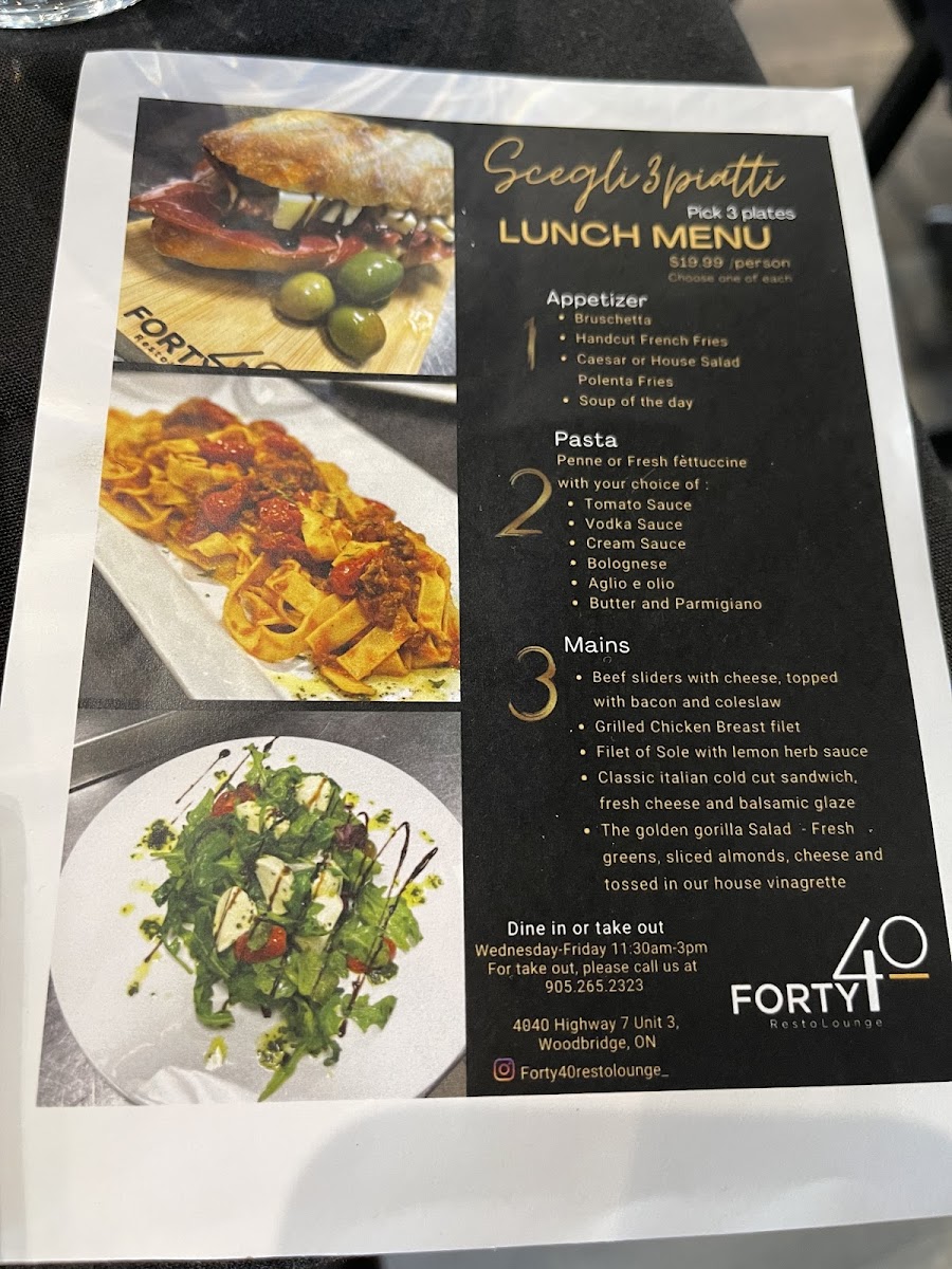 Forty 40 Resto Lounge Photo Menu 2
