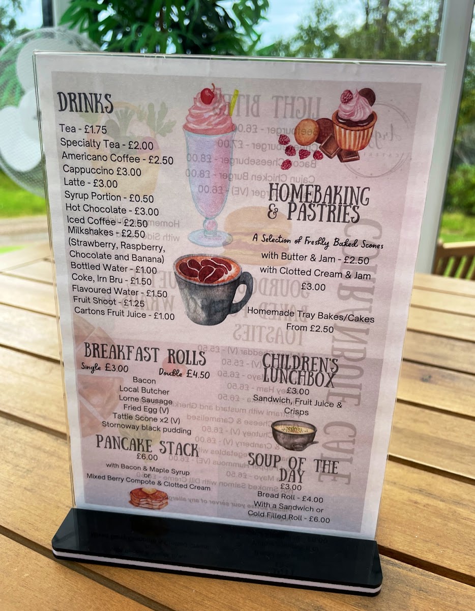 Corranbuie Cafe Photo Menu 1