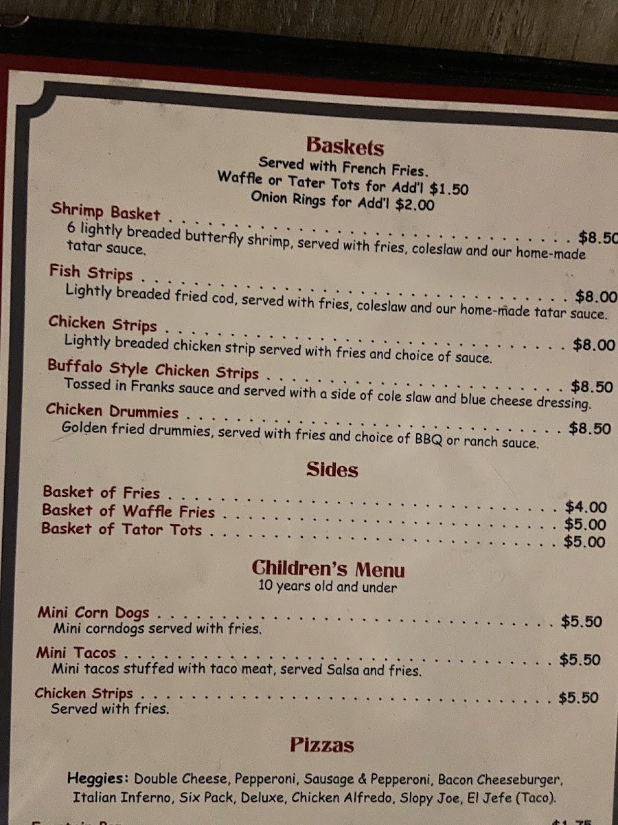 Grey Fox Tavern Photo Menu 2