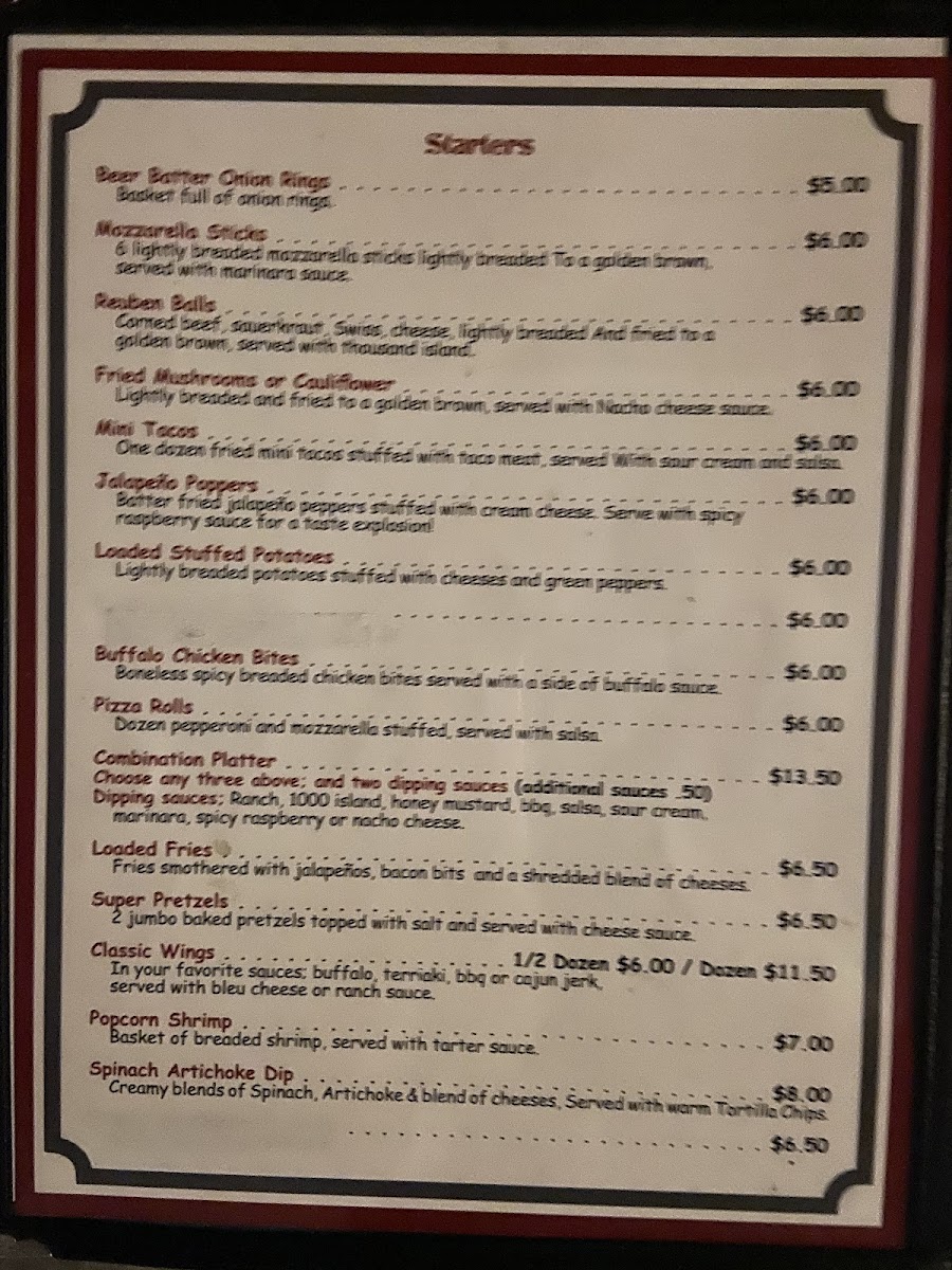 Grey Fox Tavern Photo Menu 3