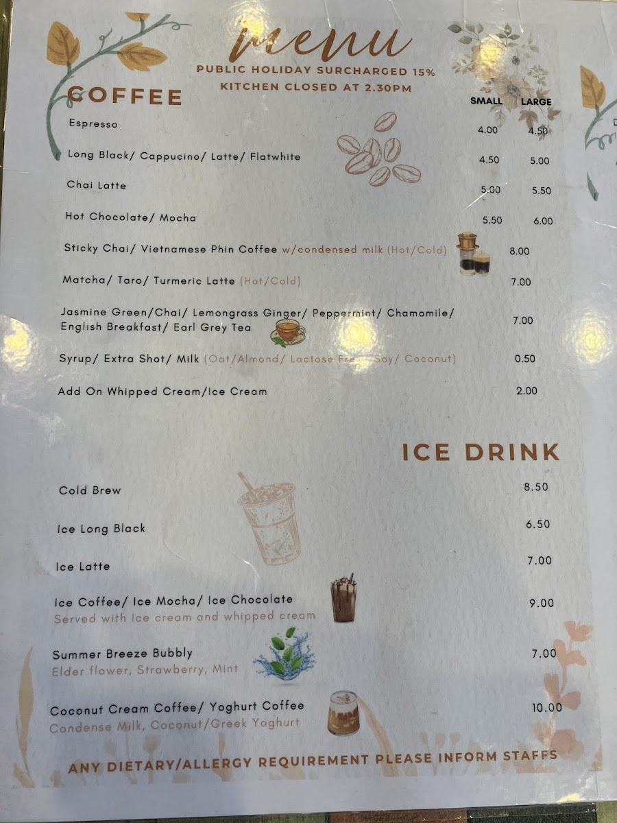 Old Quarter Cafe Photo Menu 2