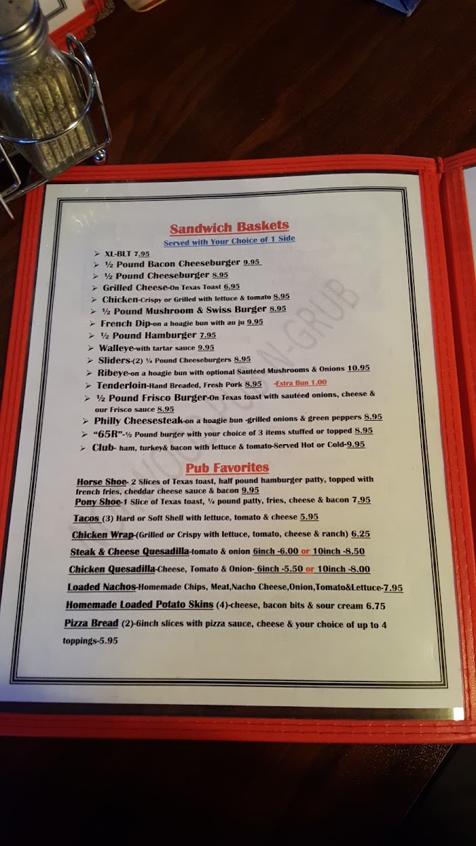 Norwood Pub-N-Grub Photo Menu 2