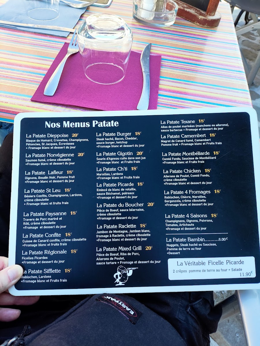 Al'Patat'rie Photo Menu 1