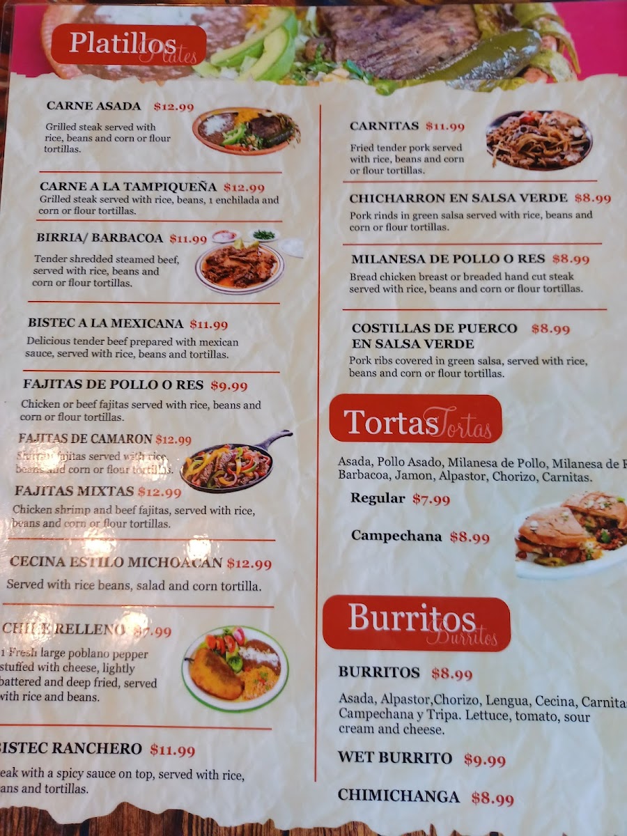 Flamingo's Supermarket & Mexican Restaurant Photo Menu 5