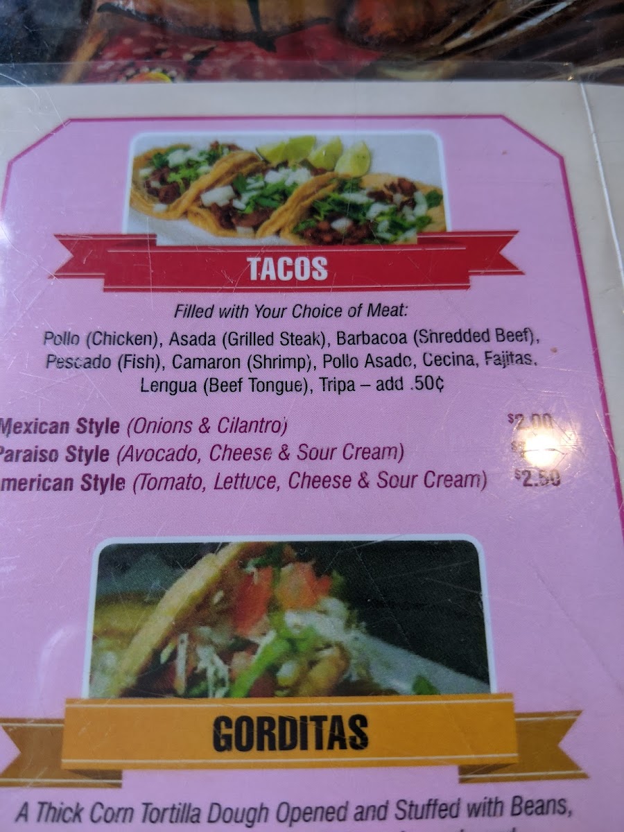 Flamingo's Supermarket & Mexican Restaurant Photo Menu 8