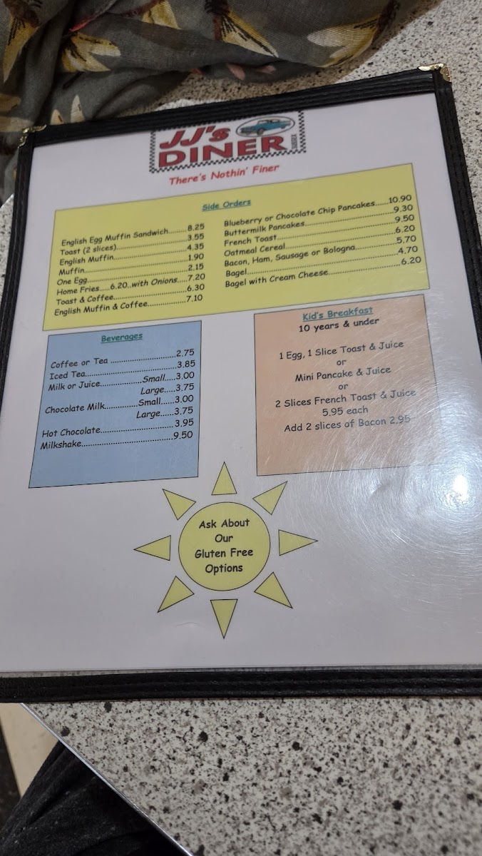 JJ's Diner Ltd. Photo Menu 6