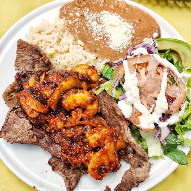Carne Asada Con Camarones a La Diabla